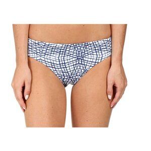 NWT Nautica Broadway Mix Reversible Retro Bikini Bottom Navy White XS